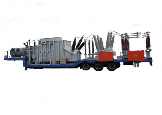 132kv Prefabrykowany mobilny pojazd montowany Naczepa Podstacja transformatorowa