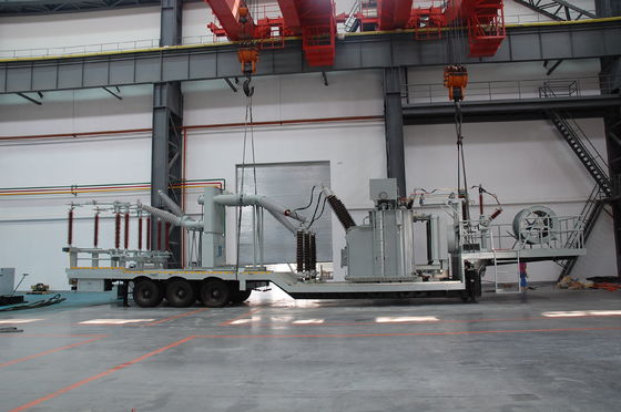 Prefabrykowane mobilne podstacje transformatorowe 132kv Montowane pojazdy awaryjne